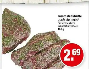 Markant Lammsteakhüfte ,,cafe De Paris Angebot