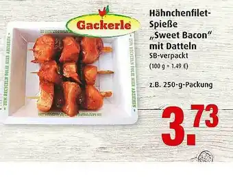 Markant Hähnchenfilet-spieße ,,sweet Bacon Angebot