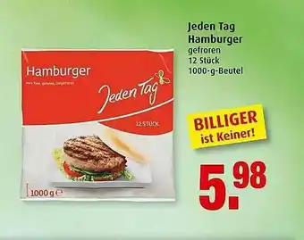 Markant Jeden Tag Hamburger Angebot