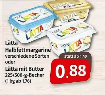 Markant Markt Lätta Halbfettmargarine Lätta Mit Butter Angebot