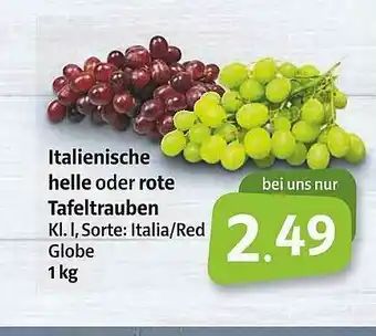 Markant Markt Italienische Helle Oder Rote Tafeltrauben Angebot