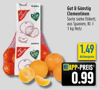 diska Gut & Günstig Clementinen 1 kg Angebot