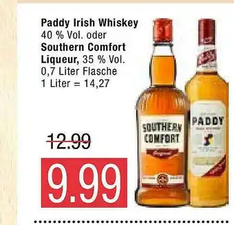 Marktkauf Paddy Irish Whiskey Oder Southern Comfort Liqueur Angebot