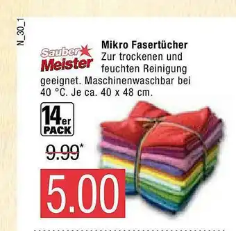 Marktkauf Sauber Meister Mikro Fasertücher Angebot