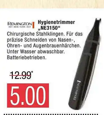 Marktkauf Remington Hygienetrimmer Ne3150 Angebot