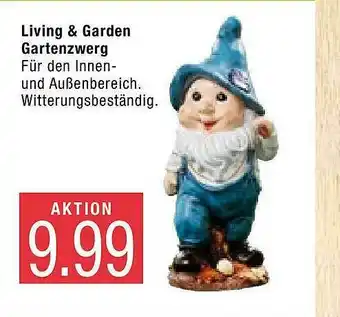 Marktkauf Living & Garden Gartenzwerg Angebot