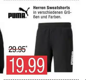 Marktkauf Puma Herren Sweatshorts Angebot