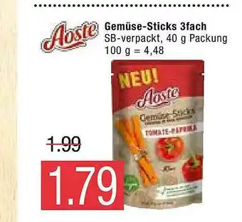 Marktkauf Aoste Gemüse-sticks 3fach Angebot