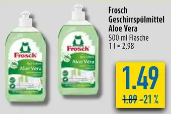 diska Frosch Geschirrspülmittel Aloe Vera 500 ml Angebot