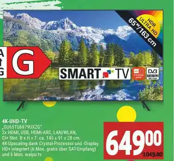 Marktkauf 4k Uhd-t Gu65tu6979uxzg Angebot