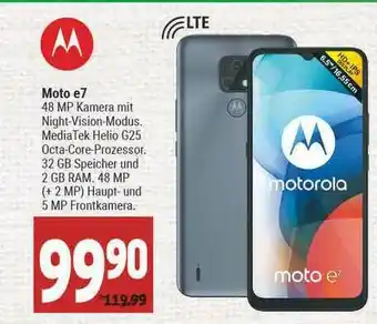 Marktkauf Motorola Moto E7 Angebot