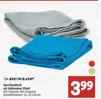 Marktkauf Dunlop Sporthandtuch Mit Kühlendem Effekt Angebot