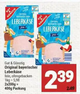 Marktkauf Gut & Günstig Original Bayerischer Leberkäse Angebot