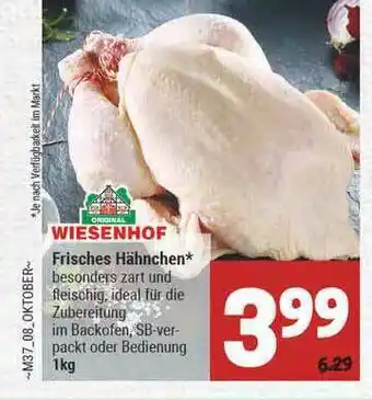 Marktkauf Wiesenhof Frisches Hähnchen Angebot