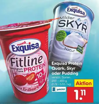 Netto Marken-Discount Exquisa Protein Quark, Skyr Oder Pudding Angebot