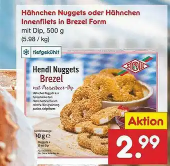 Netto Marken-Discount Hähnchen Nuggets Oder Hähnchen Innenfilets In Brezel Form Angebot