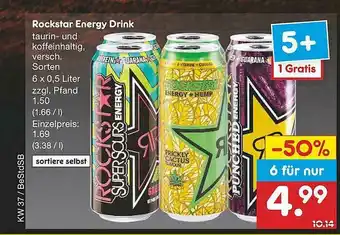 Netto Marken-Discount Rockstar Energy Drink Angebot