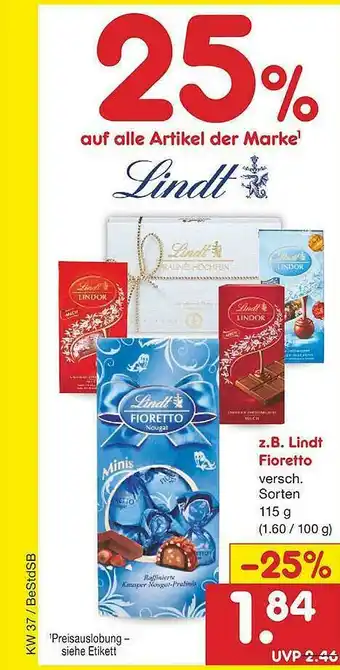 Netto Marken-Discount Z.b. Lindt Fioretto Angebot