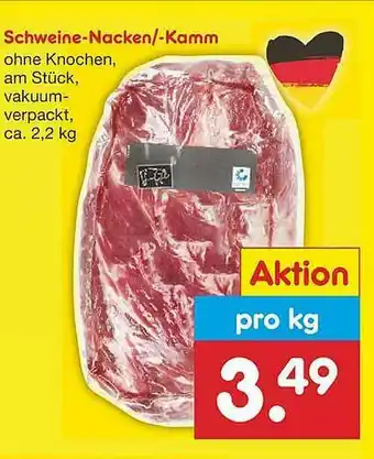 Netto Marken-Discount Schweine-nacken -kamm Angebot