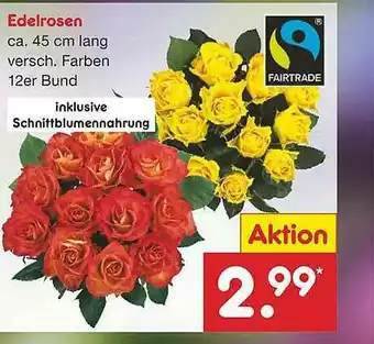 Netto Marken-Discount Edelrosen Fairtrade Angebot