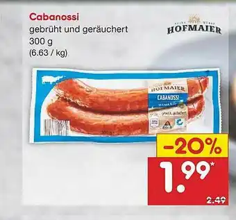 Netto Marken-Discount Cabanossi Hofmaier Angebot