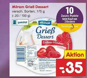 Netto Marken-Discount Milram Grieß Dessert Angebot