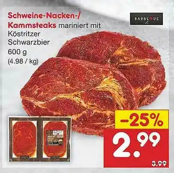 Netto Marken-Discount Schweine-nacken- Kammsteaks Angebot