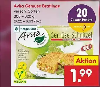 Netto Marken-Discount Avita Gemüse Bratlinge Angebot