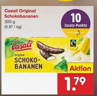 Netto Marken-Discount Casali Original Schokobananen Angebot