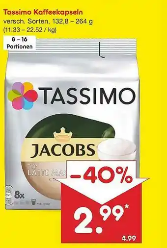 Netto Marken-Discount Tassimo Kaffeekapseln Angebot