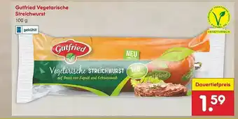 Netto Marken-Discount Gutfried Vegetarische Streichwurst Angebot