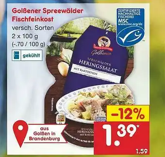 Netto Marken-Discount Golßener Spreewälder Fischfeinkost Angebot