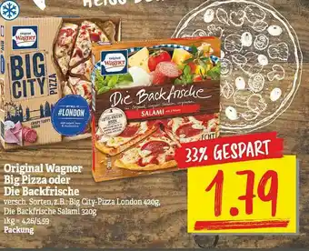 NP Discount Original Wagner Big Pizza Oder Bie Backfrische Angebot