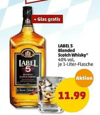 PENNY Label 5 Blended Scotch Whisky Angebot