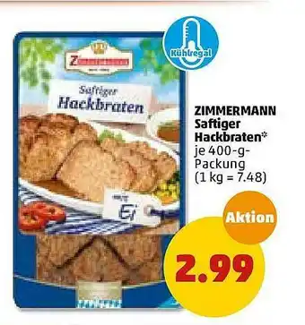 PENNY Zimmermann Saftiger Hackbraten Angebot