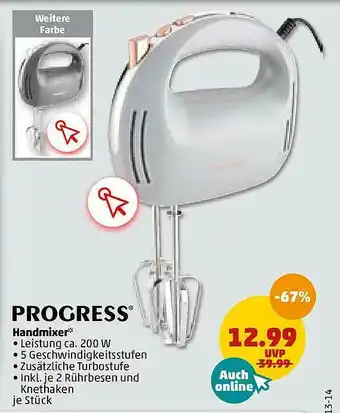 PENNY Progress Handmixer Angebot