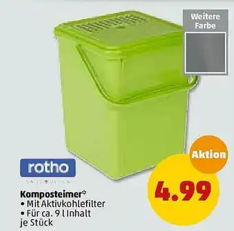 PENNY Rotho Komposteimer Angebot