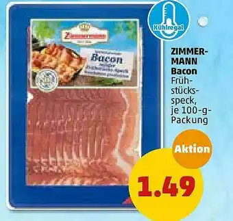 PENNY Zimmermann Bacon Angebot