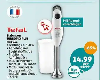 PENNY Tefal Stabmixer Turbomix Plus Hb1011 Angebot