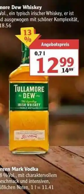 Globus Tullamore Dew Whiskey Angebot