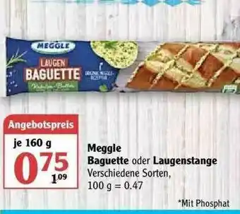 Globus Meggle Baguette Oder Laugenstange Angebot