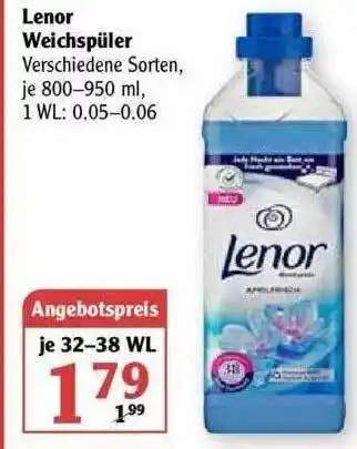 Globus Lenor Wiechspüler Angebot