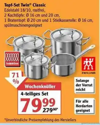 Globus Topf-set Twin Classic Angebot