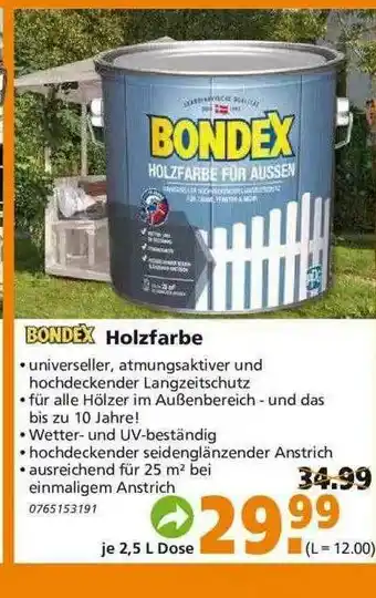 Globus Baumarkt Bondex Holzfarbe Angebot