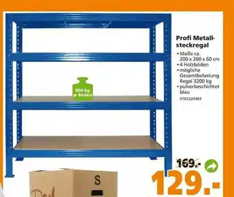 Globus Baumarkt Profi Metall-steckregal Angebot