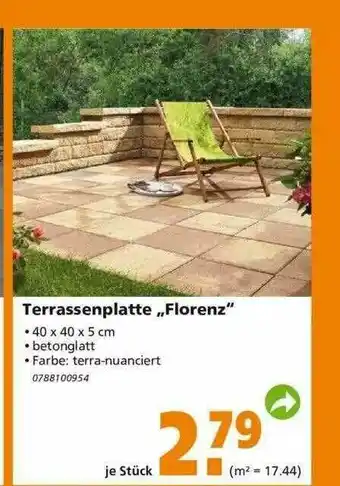 Globus Baumarkt Terrassenplatte „florenz” Angebot