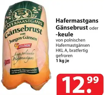 Famila Nord Ost Hafermastgans Gänsebrust oder keule 1 kg Angebot