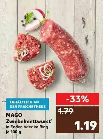 Kaufland Mago Zwiebelmettwurst Angebot