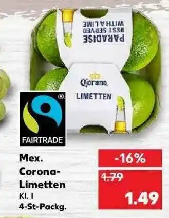 Kaufland Mex. Corona Limetten Angebot