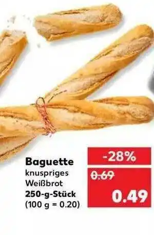 Kaufland Baguette Knuspriges Weißbrot Angebot